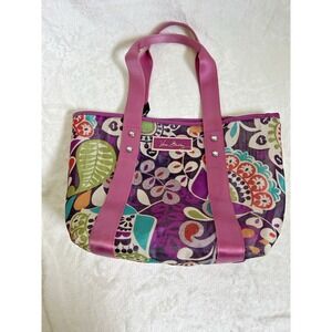 Vera‎ Bradley Floral Plum Crazy Small/Medium Mesh Tote Bag Casual Fun Beach